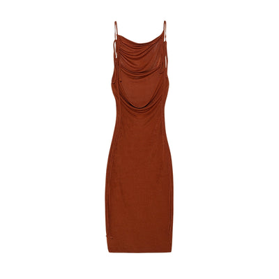 2024 New Summer Fashion Sexy Strapless Dress Strapless Hang Neck Temperament Dress