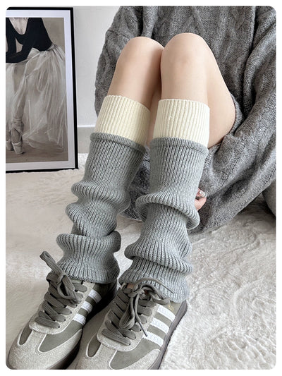 Yoga Pants Foot Sock Female Gray Bunching Socks Knee Socks Autumn and Winter Knee Socks Y2g Leg Warmer Calf Socks Matching Dad Shoes