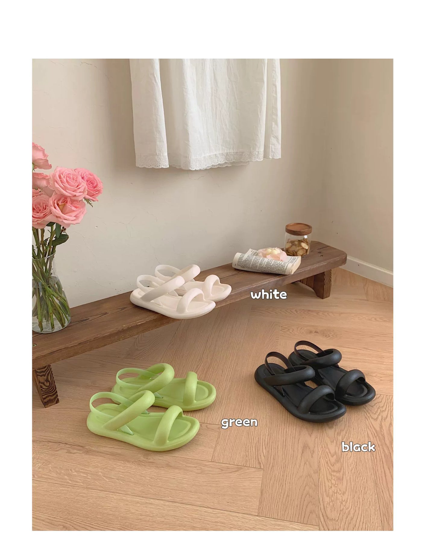 Thin Strip Fashion All-Match Flat Bottom Seaside Holiday Sandals
