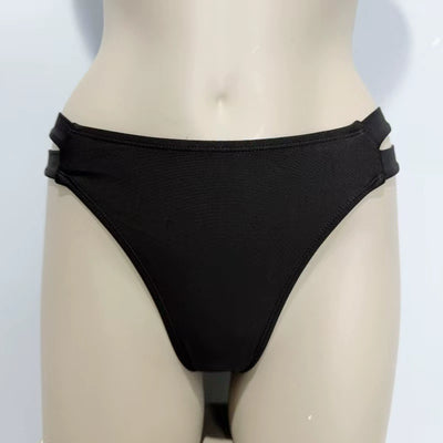 Amber Foreign Trade Original Garment Advanced Black Sexy Two-Piece Swimsuit Hot Spring Vacation Fashion Bikinis Fairy Style With Chest Pad