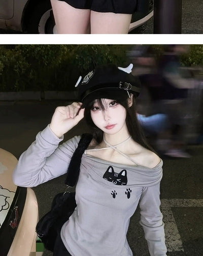 Y2g Punk Subculture Niche Design Painter Cap Children's Autumn and Winter Sweet All-Match Make Your Face Look Smaller Beret Fashion