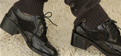 Women's Lolita Autumn Japanese-Style Wool Button Socks