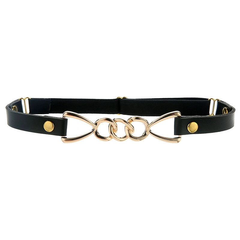 Geometric Pattern Leather Thigh Ring Gothic Golden Leg Bracelet Leg Circle Subculture Harajuku Style Punk Jewelry Y2g Style