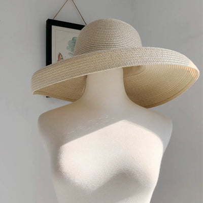 Japan Beach Sun Protection Seaside Vacation Big Brim Hat
