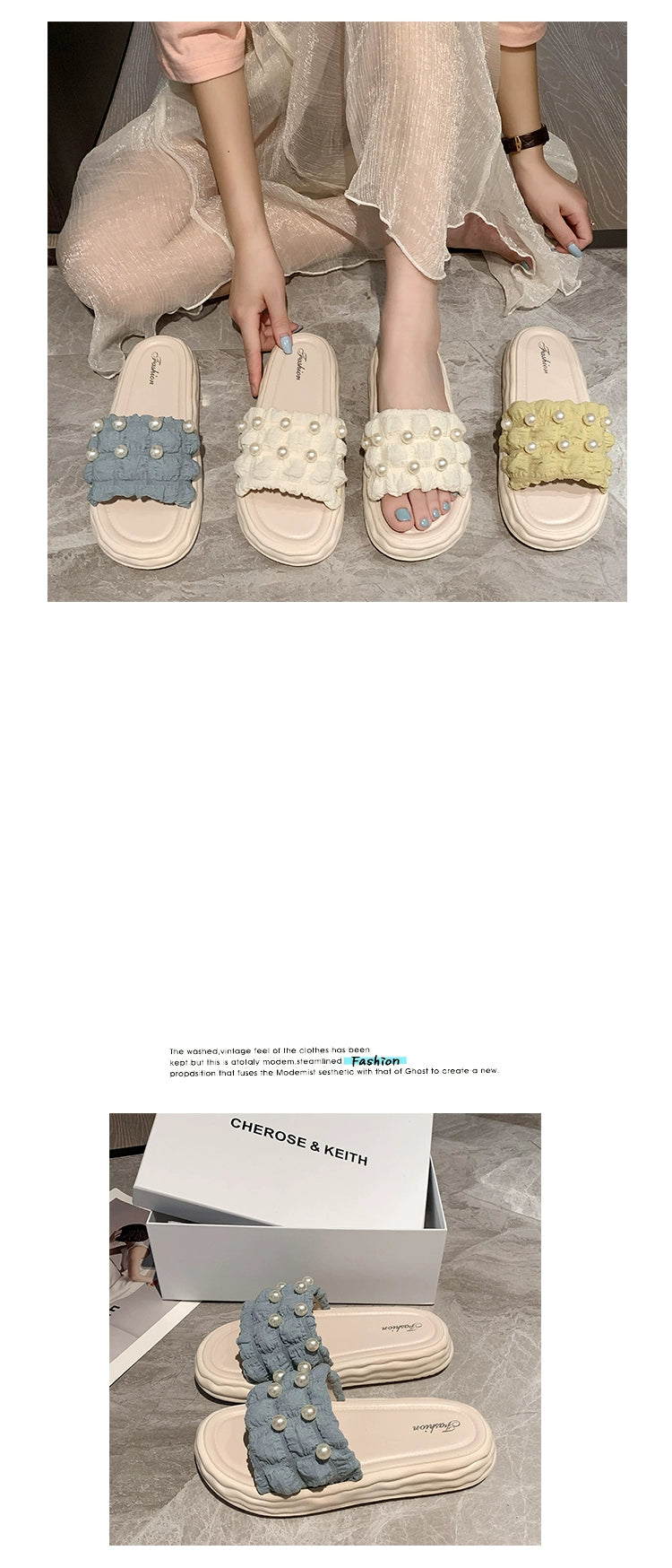 Thick Sole Fairy Style Seaside Vacation Beach Sandals