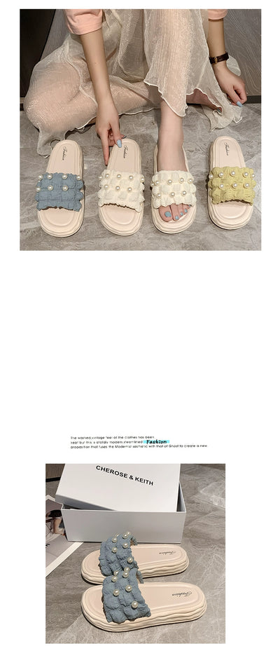 Thick Sole Fairy Style Seaside Vacation Beach Sandals