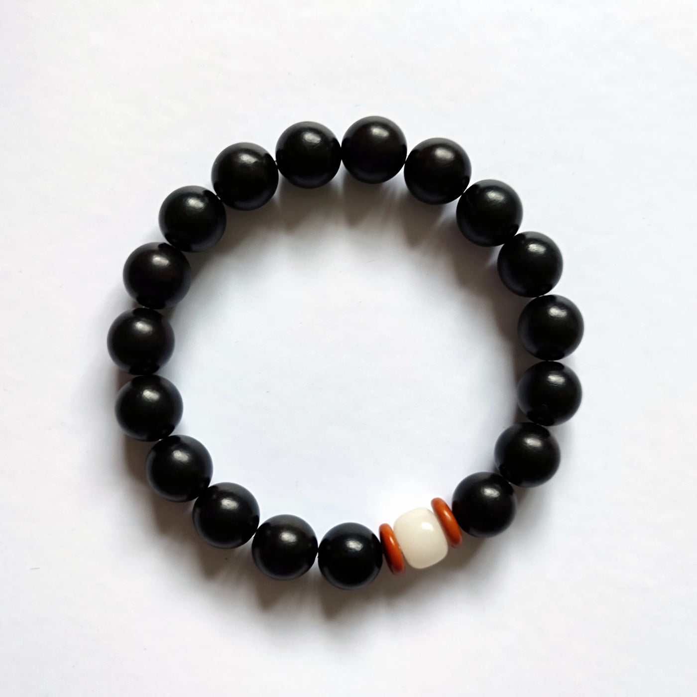 18 PCs Bodhi Seed Rosary Bracelet Ebony