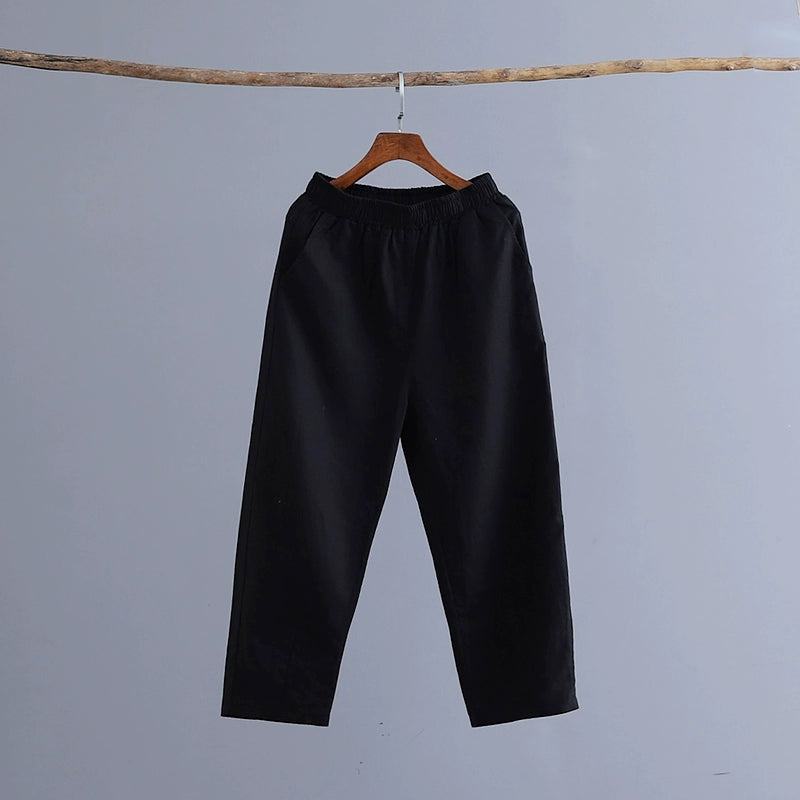 Artsy Loose and Simple Slimming Thin Holiday Capri Pants