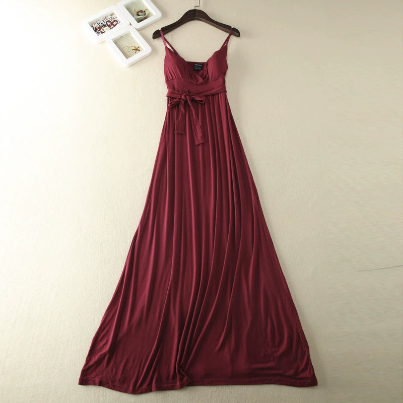 Modal Femous Style Sexy Slip Dress