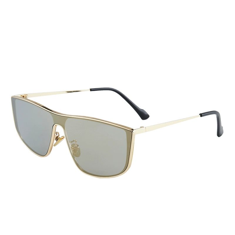 2024 New Autumn New One-Piece Windproof Goggles Y2g Cat Eye Retro Concave Shape Sunglasses Women's Fashionable