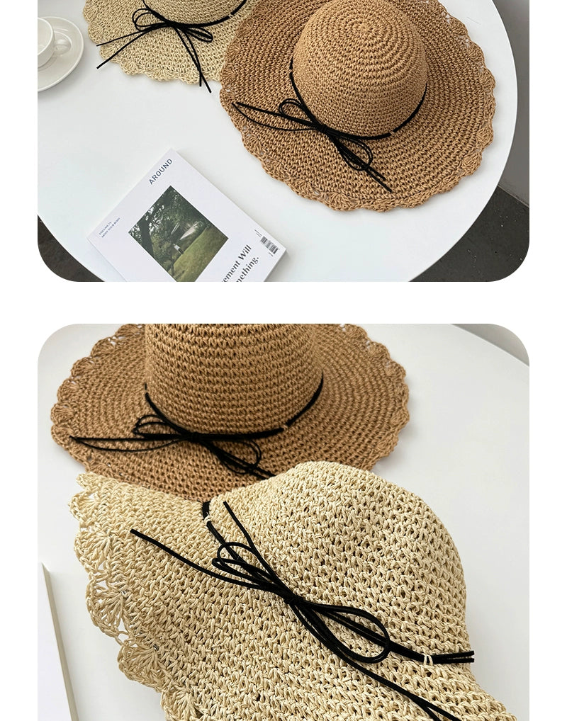 Straw Hat Summer Foldable Beach Women's Fresh Hat