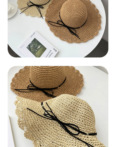 Straw Hat Summer Foldable Beach Women's Fresh Hat