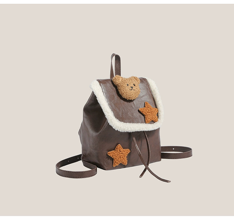 Y2g Millennium Lamb Wool Bear Backpack