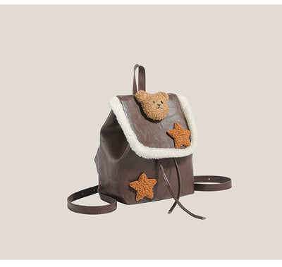 Y2g Millennium Lamb Wool Bear Backpack