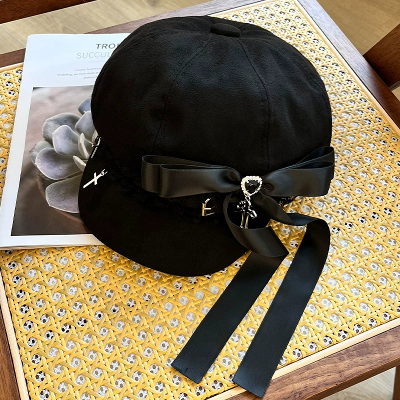 Y2g Punk Subculture Niche Design Painter Cap Children's Autumn and Winter Sweet All-Match Make Your Face Look Smaller Beret Fashion