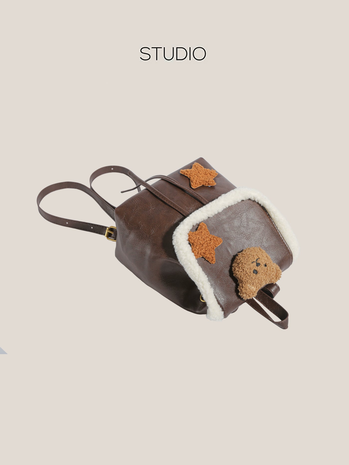 Y2g Millennium Lamb Wool Bear Backpack
