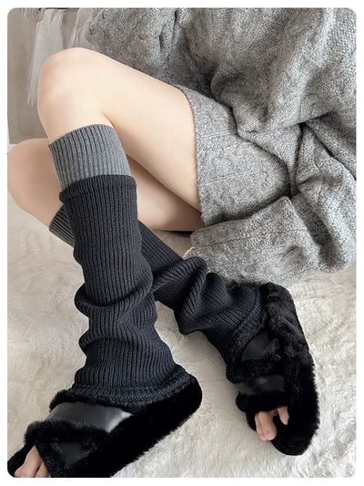 Yoga Pants Foot Sock Female Gray Bunching Socks Knee Socks Autumn and Winter Knee Socks Y2g Leg Warmer Calf Socks Matching Dad Shoes