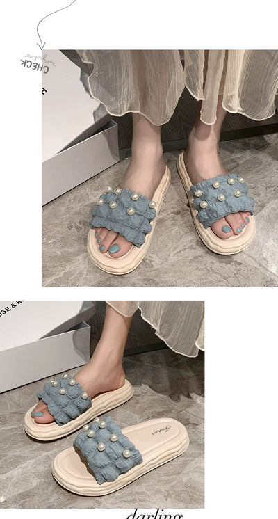 Thick Sole Fairy Style Seaside Vacation Beach Sandals
