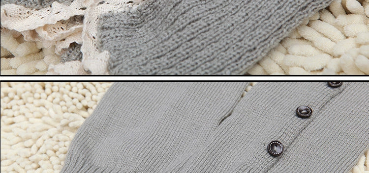 Women's Lolita Autumn Japanese-Style Wool Button Socks