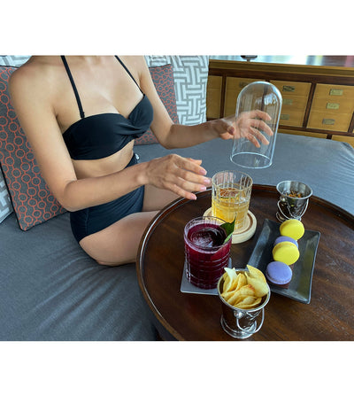 Gathering Breast Holding Swimsuit Bride Wedding Photography Chest Paste
