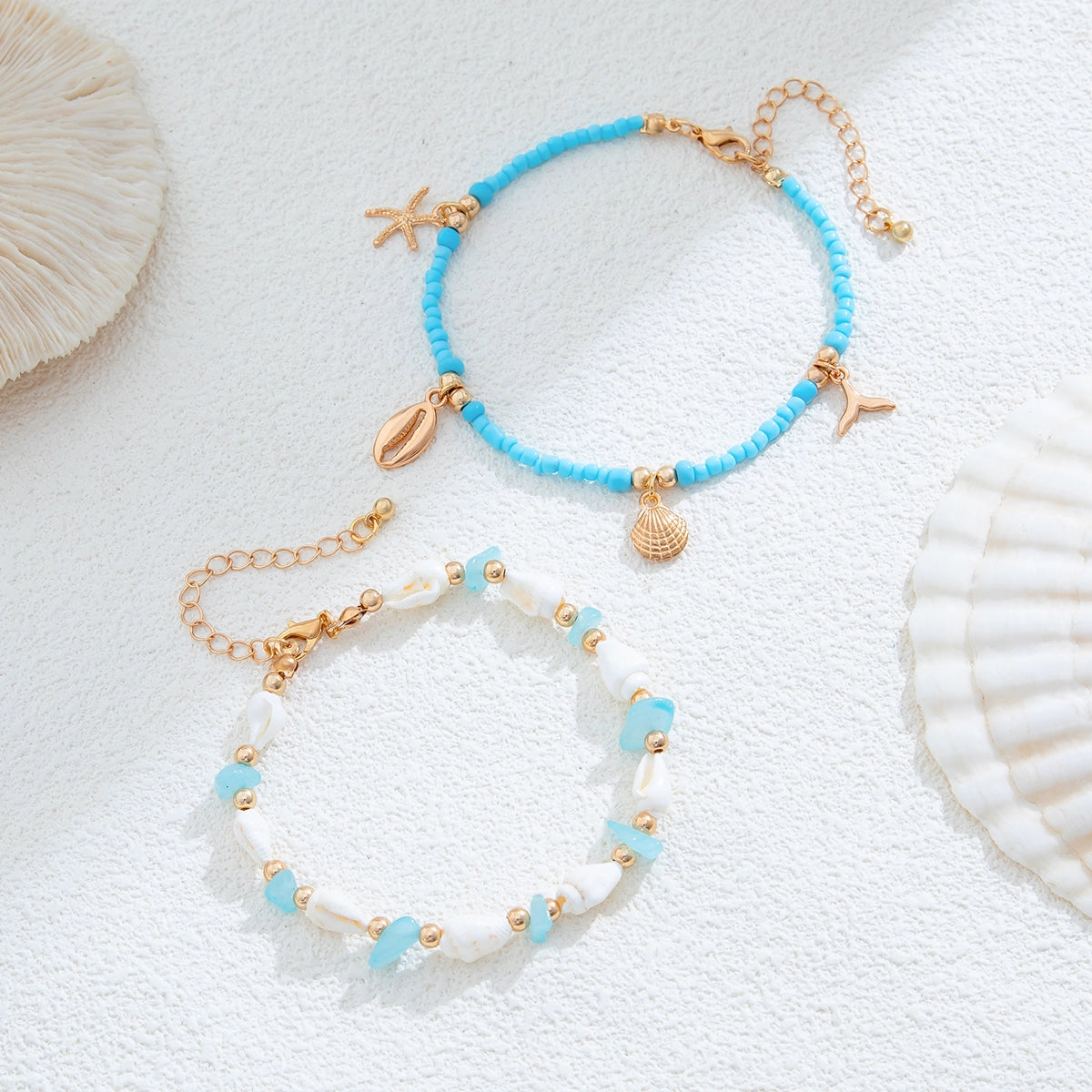 Fashion New Holiday Natural Shell Anklet Female Ins Niche Design Classy Sexy Beach Accessories Tide