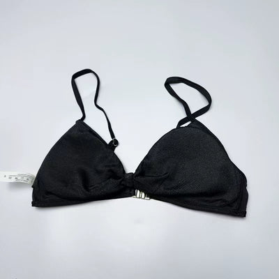Amber Foreign Trade Original Garment Advanced Black Sexy Two-Piece Swimsuit Hot Spring Vacation Fashion Bikinis Fairy Style With Chest Pad