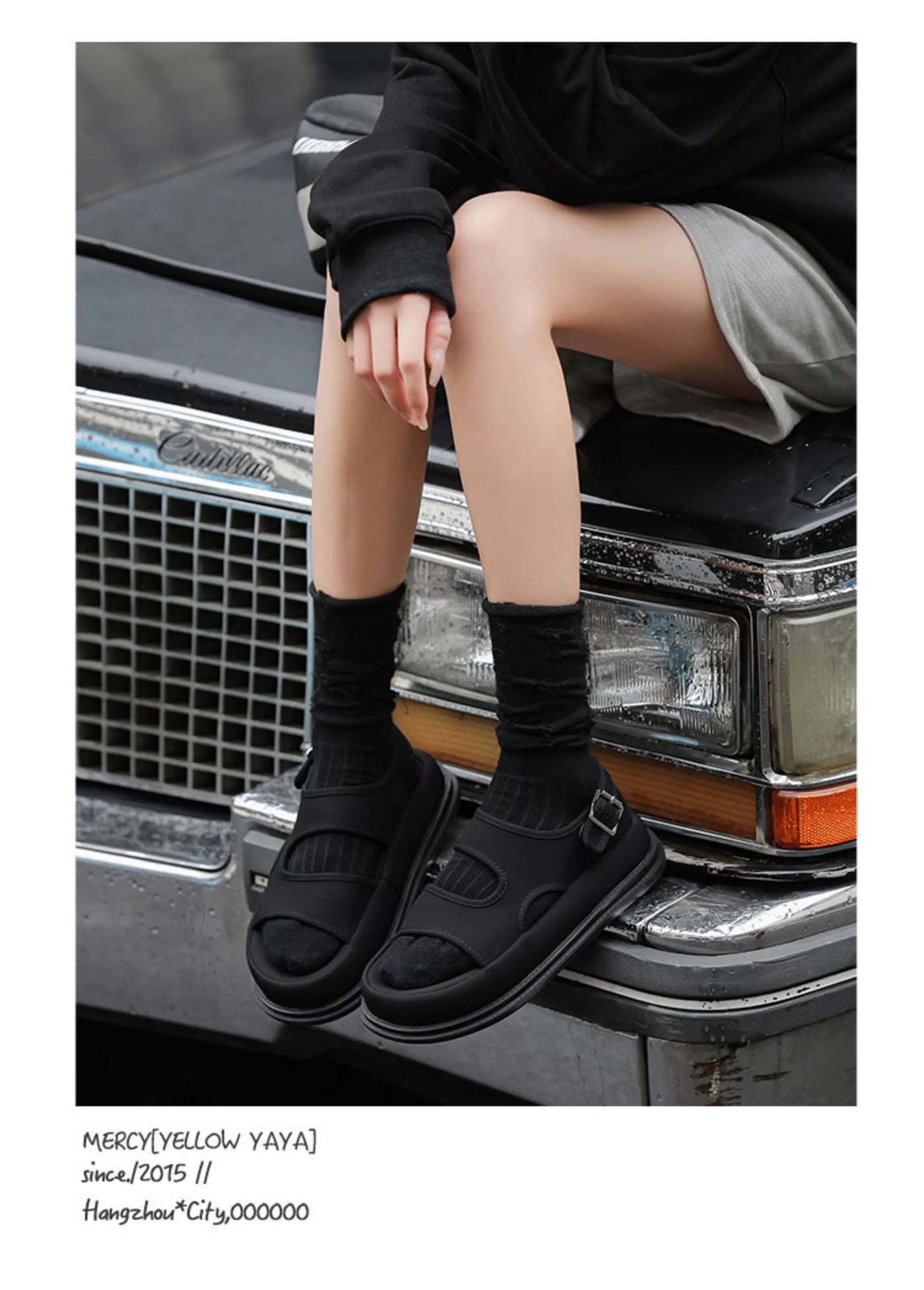 Soft Elastic Thick Sole Elastic Band Slip-on Casual Sandals