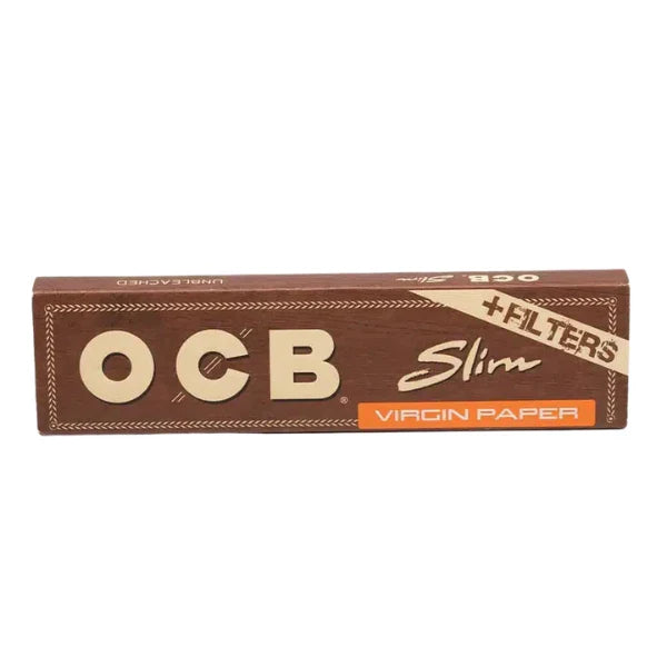 OCB Virgin King Size Slim Papers + Tips - 32 Packs