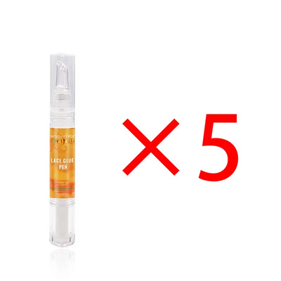 Lace Glue Pen Waterproof Wig Adhesive Invisible Hair Replacement Glue Strong Hold Bonding Glue For Toupee Hairpiece Frontal 5ml
