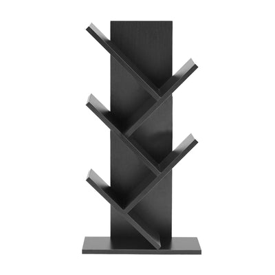 Rustic Standing Tree Bookshelf Wood Display Rack For Home Office Decoration Storage Organizer Shelf Bookcase