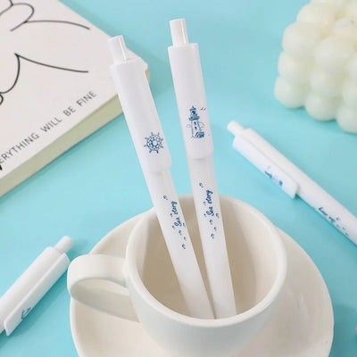 5 Pcs/set Lovely Puppy Cute Stationery Writing Pen Quick Drying Simple Model Press Gel Pen For Student Office School Supplies