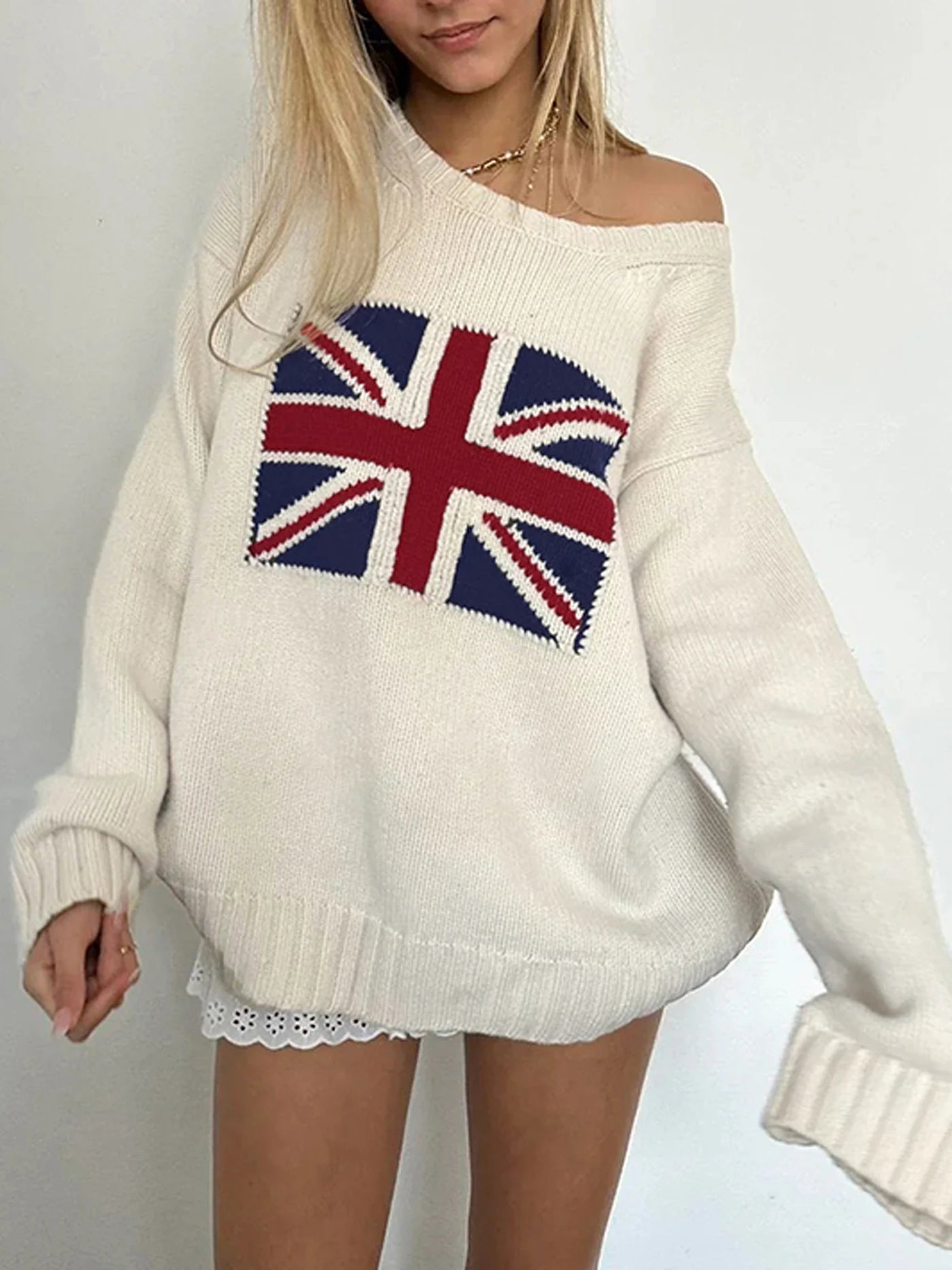 Women s American Flag Print Hoodies Long Sleeve V-Neck Loose Sweatshirt Autumn Winter Pullover Tops for Women