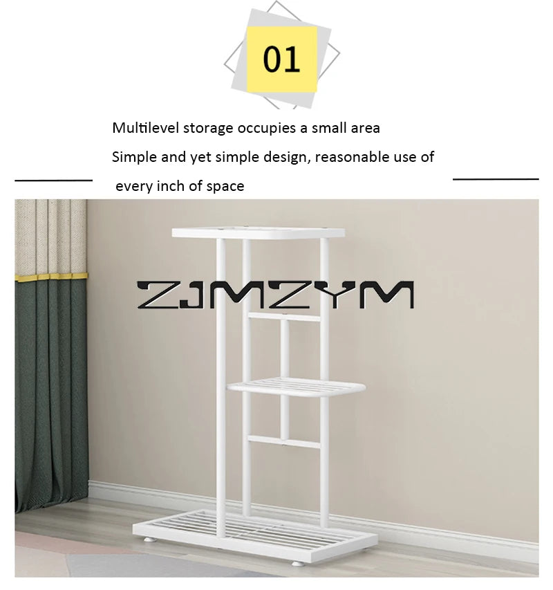 Multifuctional Plant Flower Stand Pots Tray Plant Shelves Planter Display Rack Storage Holder Shelf Home Balcony Garden Decor