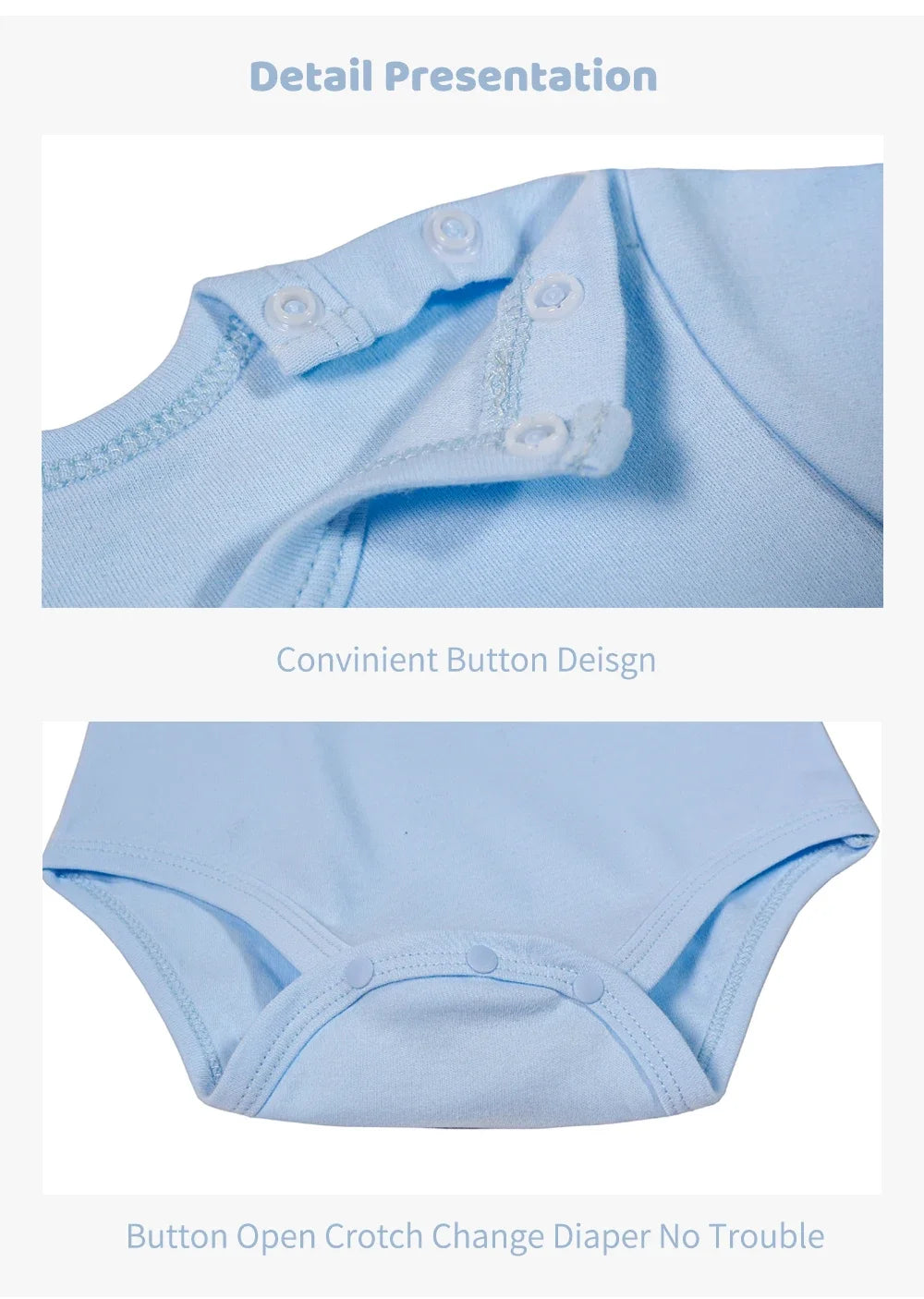 INSULAR Baby Cotton Rompers Infant Soft Jumpsuit Newborn Comfortable Bodysuits Kids Triangle Climbing Clothes Short Long Sleeves