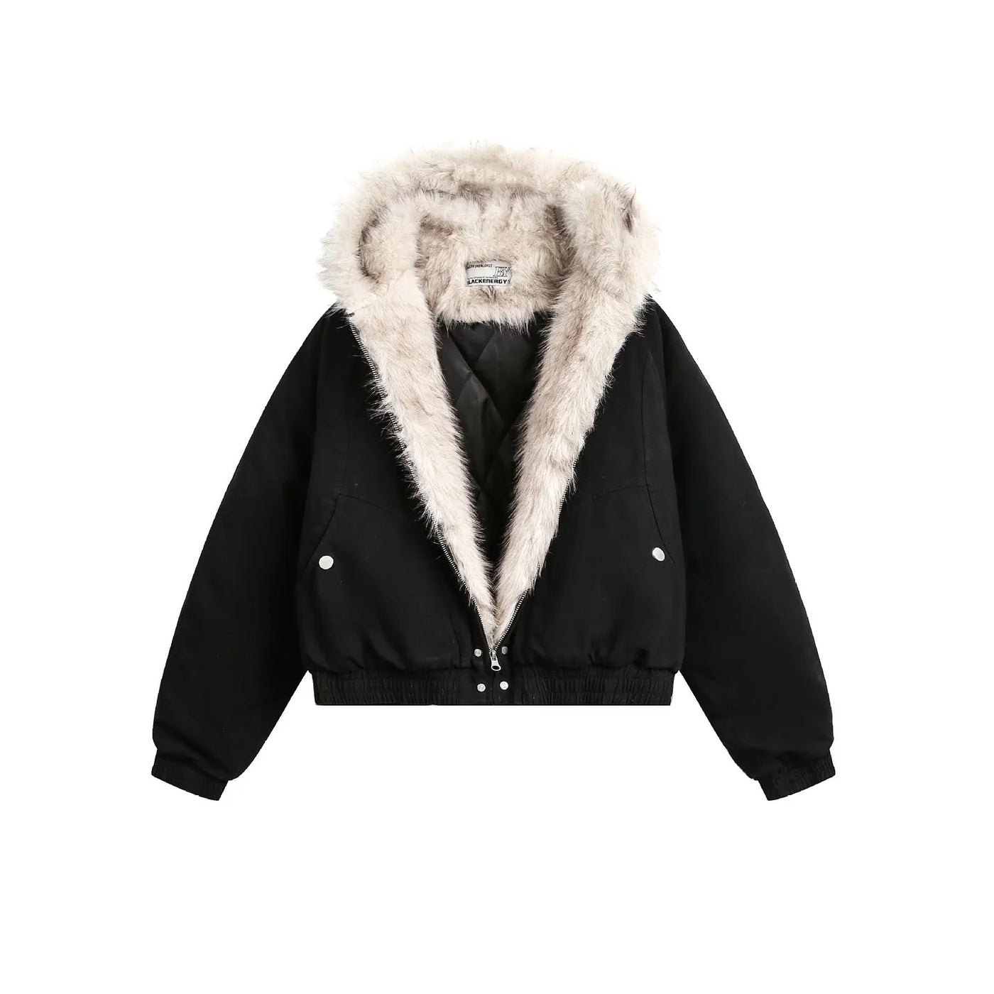 Y2K Winter Warm Clothing Men Women Retro Simple Plush Coat Sportswear New Loose Leather Motorcycle Punk Fur Collar Jacket Couple