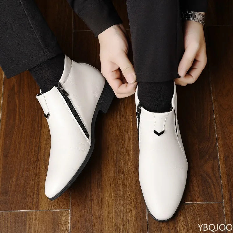 New spring Men Elegant minimalist comfortable Dress Shoes Men Formal Retro Fashionable versatile Pointed Toe Business Shoes