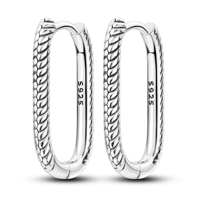 Hot Sale 925 Sterling Silver Heart Earrings Fit Original Charms Hoop Earrings For Women girls Stud Earring Fine Jewelry Gifts