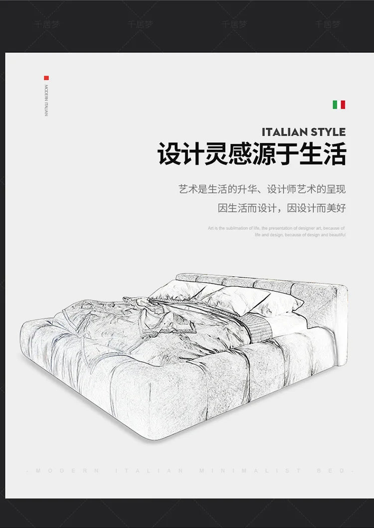 European Fashionable Bed Frame Confortable Ltalian Style Quality Wedding Bed Designer Create Twin Cama De Casal Beds Furniture