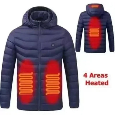 21 Areas Electric Winter Heated Jacket Men's Women's Motorcycle Jacket USB Heating Jacket Heated Vest Moto Thermal Coat Clothing