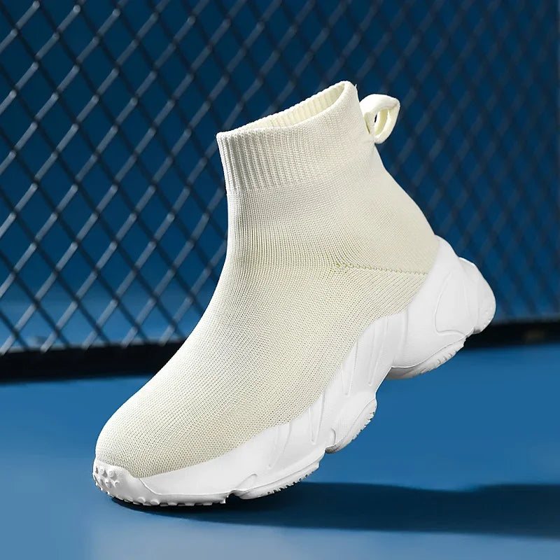 Sock Shoes 2024 New Fashionable Luxury Designer High Top Children's Shoes Comfortable Casual Running Sports Tennis Shoes