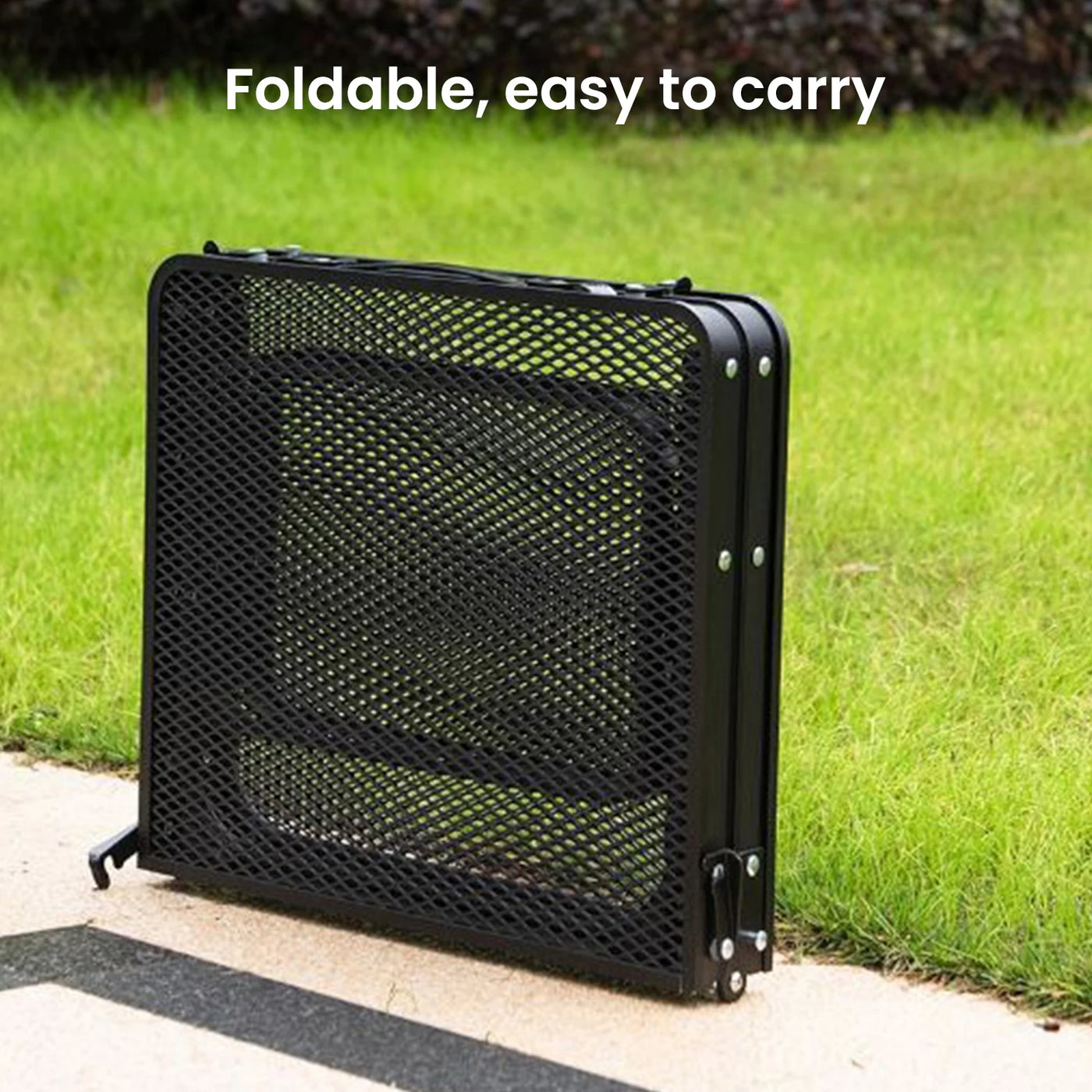 Camping Table Iron Mesh Folding Table Portable Outdoor Camping With Lifting Shelf Mesh Folding Table Outdoor Foldable Table
