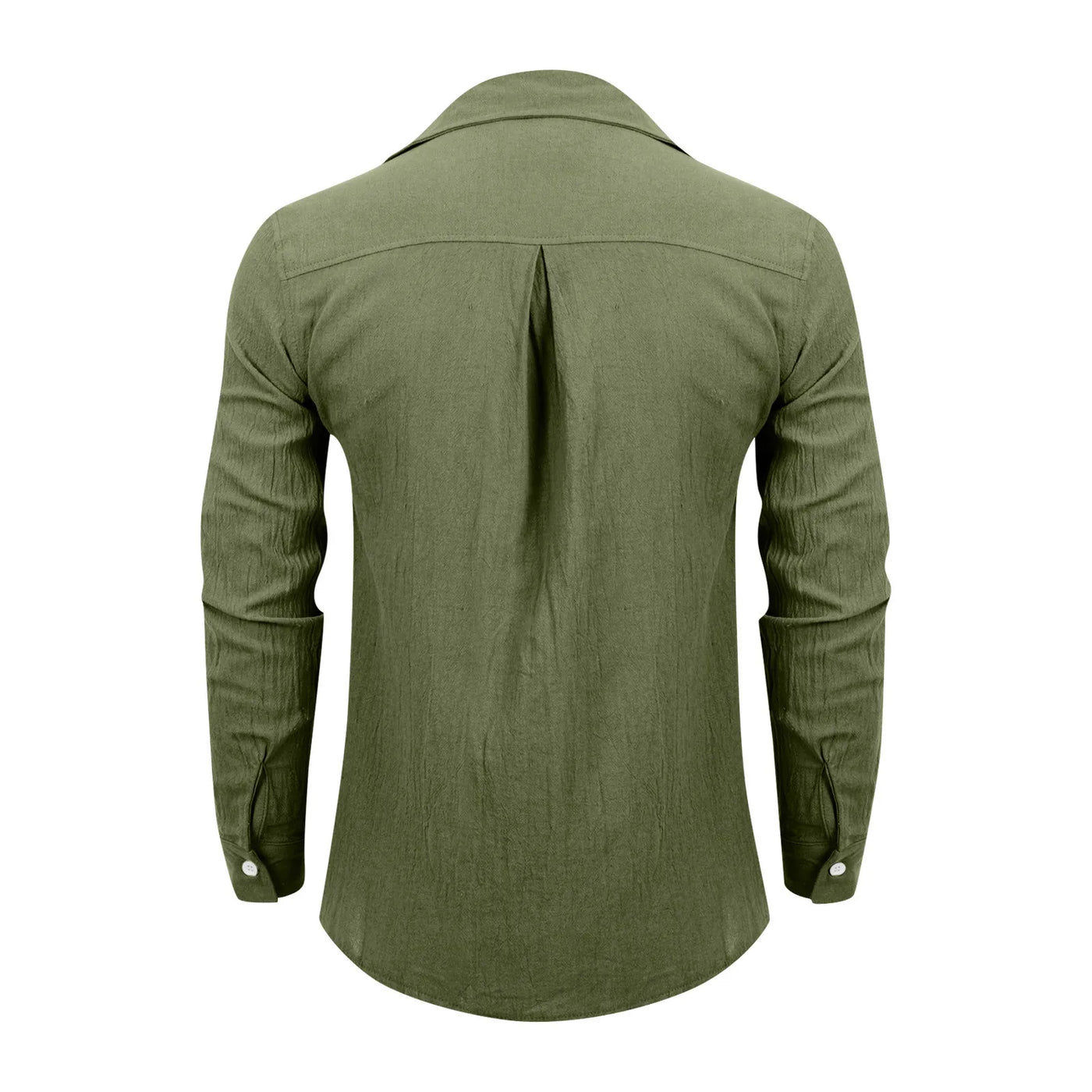 Loose Shirts Men'S Lightweight Long Sleeved Shirt Spring Summer Men'S Casual Cotton Linen Solid Color Long Sleeve Shirts