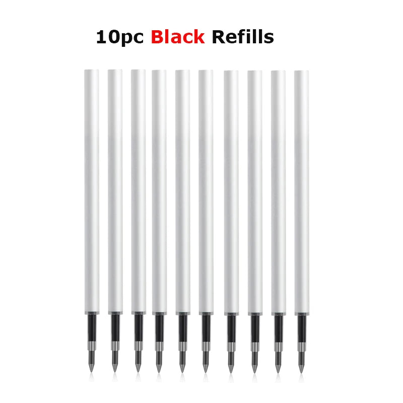 KACO Kawaii Rotate Gel Pens Stationery Caneta 문구용품 0.5MM Black Ink канцелярия Fluent Writing High Capacity for School Office ﻿