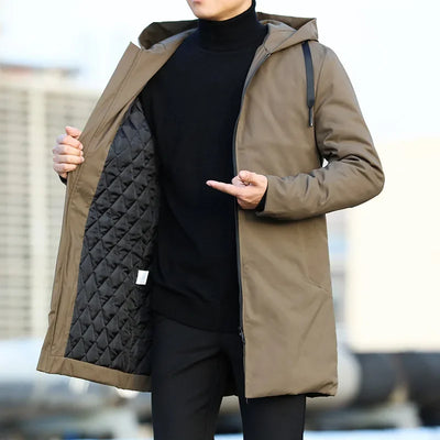 Men Jackets Autumn Winter Men's Trench Coat Male Windbreaker Outerwear Jaquet Man Coat Men Casual Thicken Warm Hooded Parkas