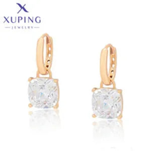 Xuping Jewelry New Arrival Trendy Fashion Серьги Light Gold Color Hoop Earrings for Women Girl Party Gift X001019741