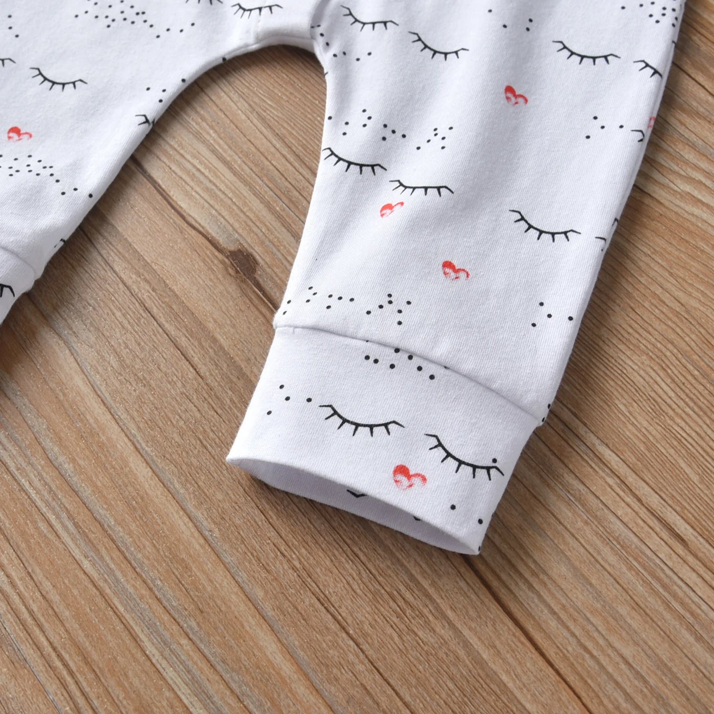 2pcs Infant Baby Girls Clothes Fashion Printed Cotton Long Sleeve Romper Jumpsuit with Headband Newborn Clothing for 0-18month