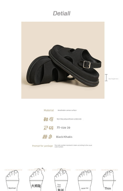 Soft Elastic Thick Sole Elastic Band Slip-on Casual Sandals