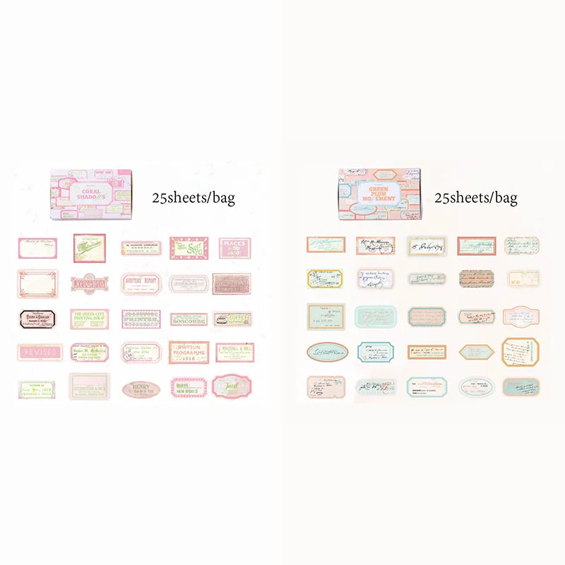 Mr Paper 75Pcs/bag Matchbox Sticky Notes Stickers Handbook Stickers Stationery Stickers DIY Phone Case Diary