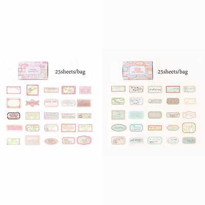 Mr Paper 75Pcs/bag Matchbox Sticky Notes Stickers Handbook Stickers Stationery Stickers DIY Phone Case Diary