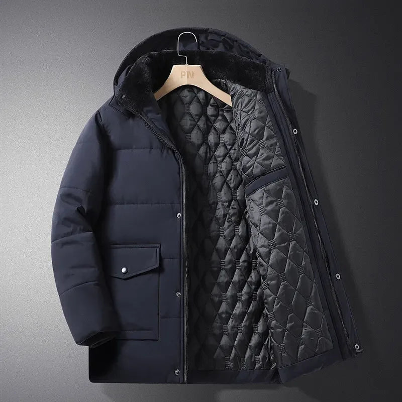 Winter Jacket Men Thicken Warm Parkas Hooded Coat Fleece Man's Jackets High Quality Outwear Jaqueta Masculina Drop Shipping